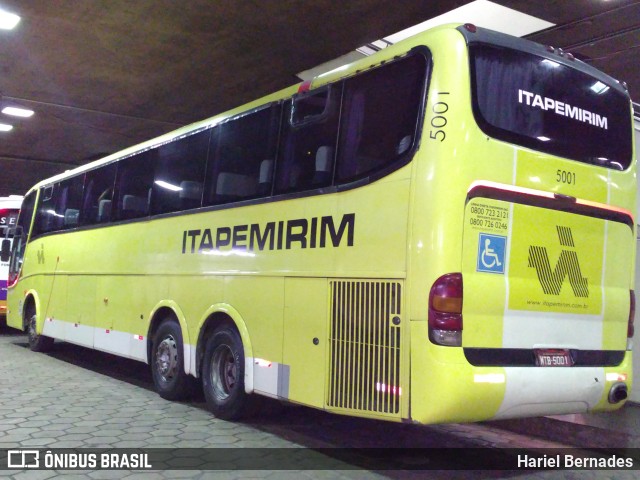 Viação Itapemirim 5001 na cidade de Belo Horizonte, Minas Gerais, Brasil, por Hariel Bernades. ID da foto: 11025783.