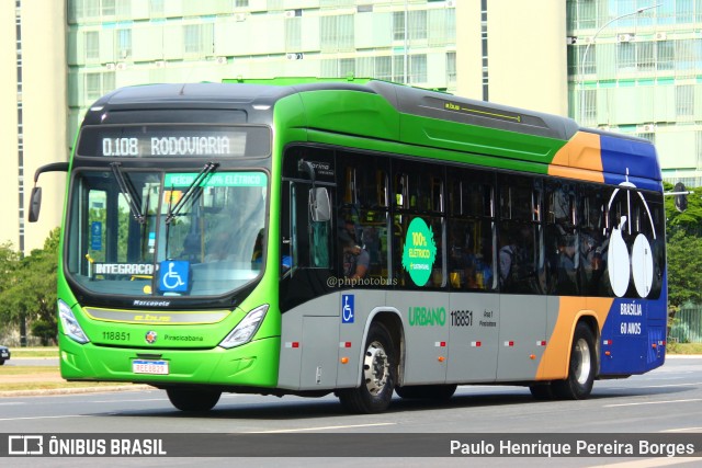 Viação Piracicabana Distrito Federal 118851 na cidade de Brasília, Distrito Federal, Brasil, por Paulo Henrique Pereira Borges. Número da foto: #11029759.