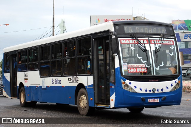 ViaBus Transportes CT-00002 na cidade de Belém, Pará, Brasil, por Fabio Soares. Número da foto: #11027795.
