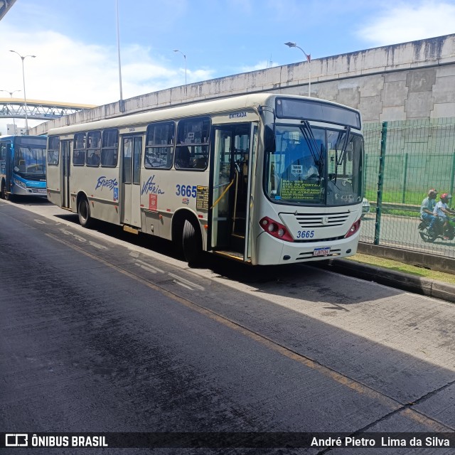 Expresso Vitória Bahia 3665 na cidade de Lauro de Freitas, Bahia, Brasil, por André Pietro  Lima da Silva. Número da foto: #11028927.