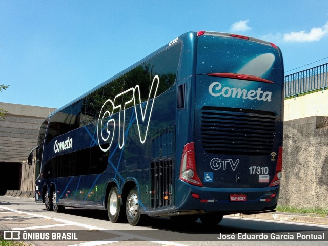 Viação Cometa 17310 na cidade de Campinas, São Paulo, Brasil, por José Eduardo Garcia Pontual. ID da foto: 11029612.