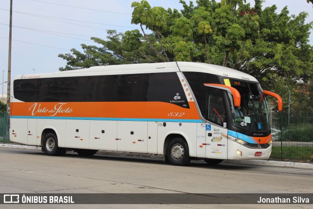 Viação Vale do Tietê 832 na cidade de São Paulo, São Paulo, Brasil, por Jonathan Silva. ID da foto: 11028031.