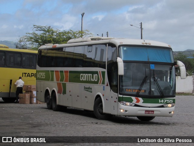 Empresa Gontijo de Transportes 14755 na cidade de Caruaru, Pernambuco, Brasil, por Lenilson da Silva Pessoa. Número da foto: #11029580.