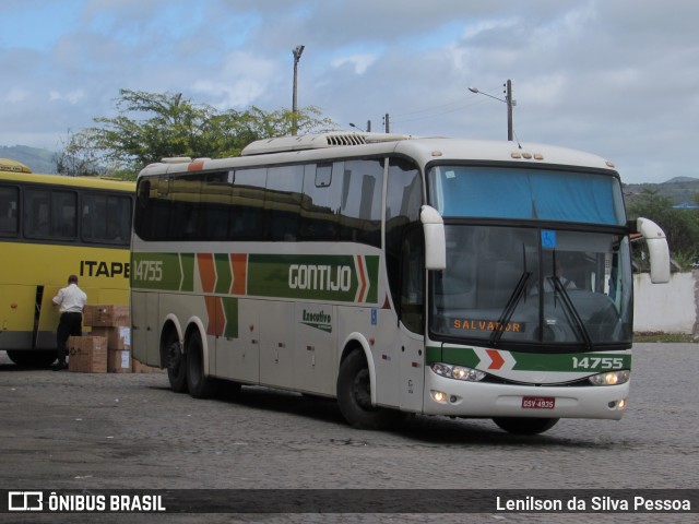 Empresa Gontijo de Transportes 14755 na cidade de Caruaru, Pernambuco, Brasil, por Lenilson da Silva Pessoa. ID da foto: 11029580.