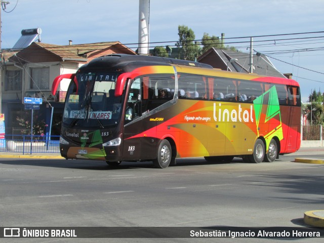 Buses Linatal 183 na cidade de Chillán, Ñuble, Bío-Bío, Chile, por Sebastián Ignacio Alvarado Herrera. Número da foto: #11028995.