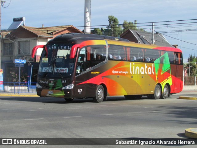 Buses Linatal 183 na cidade de Chillán, Ñuble, Bío-Bío, Chile, por Sebastián Ignacio Alvarado Herrera. ID da foto: 11028995.