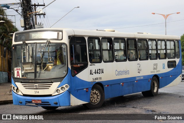 Auto Viação Monte Cristo AL-44314 na cidade de Belém, Pará, Brasil, por Fabio Soares. ID da foto: 11029169.