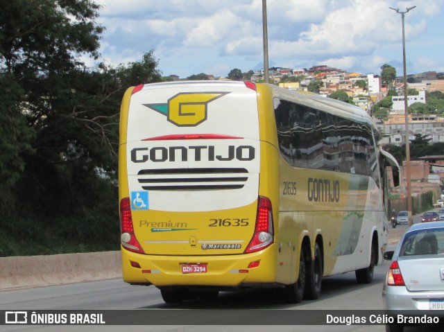 Empresa Gontijo de Transportes 21635 na cidade de Belo Horizonte, Minas Gerais, Brasil, por Douglas Célio Brandao. ID da foto: 11028874.