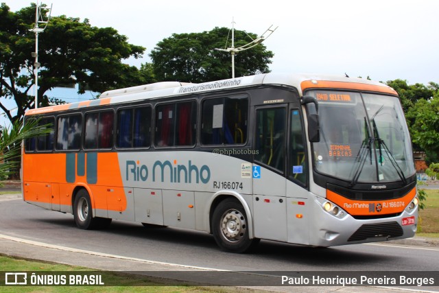 Transturismo Rio Minho RJ 166.074 na cidade de Nova Iguaçu, Rio de Janeiro, Brasil, por Paulo Henrique Pereira Borges. Número da foto: #11029665.