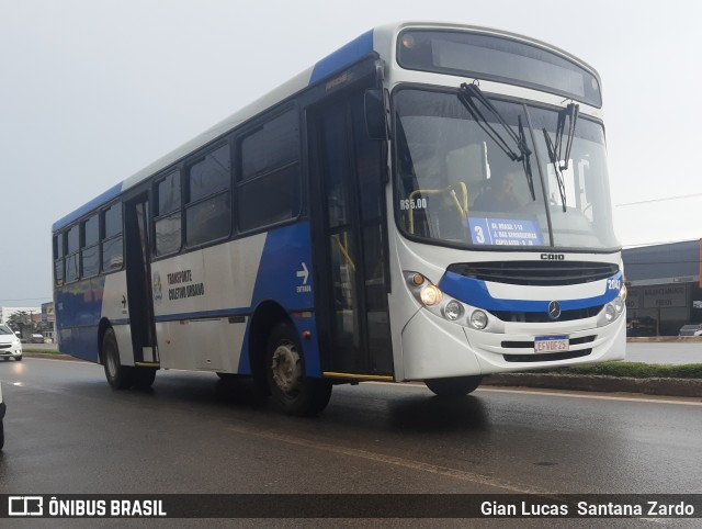 Transvida Transporte Coletivo 2043 na cidade de Ji-Paraná, Rondônia, Brasil, por Gian Lucas  Santana Zardo. Número da foto: #11028315.