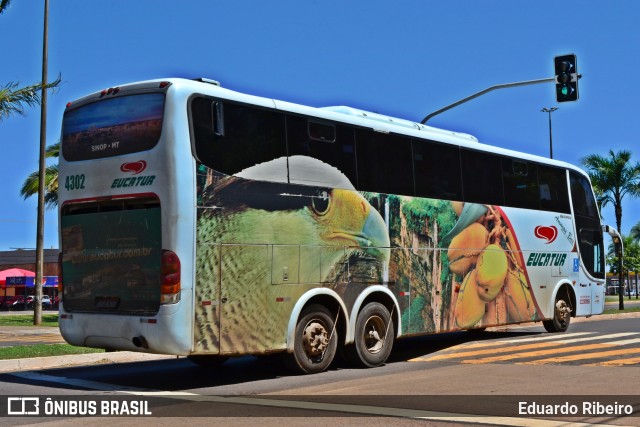 Eucatur - Empresa União Cascavel de Transportes e Turismo 4302 na cidade de Campo Grande, Mato Grosso do Sul, Brasil, por Eduardo Ribeiro. ID da foto: 11028733.