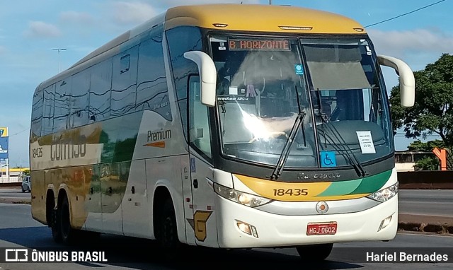 Empresa Gontijo de Transportes 18435 na cidade de Betim, Minas Gerais, Brasil, por Hariel Bernades. ID da foto: 11032073.