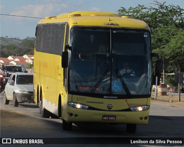Viação Itapemirim 5717 na cidade de Taquaritinga do Norte, Pernambuco, Brasil, por Lenilson da Silva Pessoa. Número da foto: #11032282.