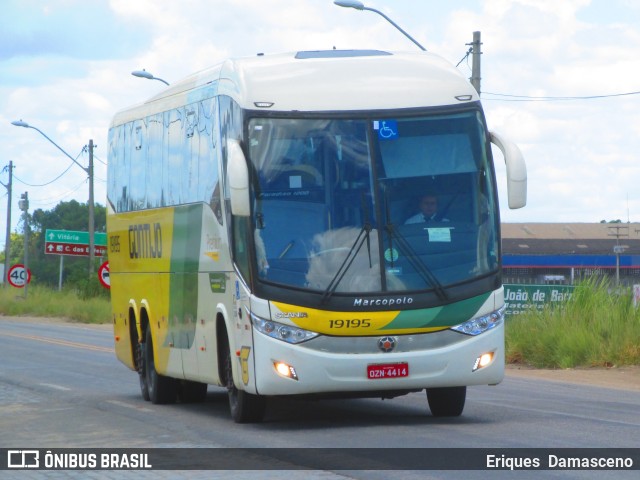 Empresa Gontijo de Transportes 19195 na cidade de Eunápolis, Bahia, Brasil, por Eriques  Damasceno. ID da foto: 11031512.