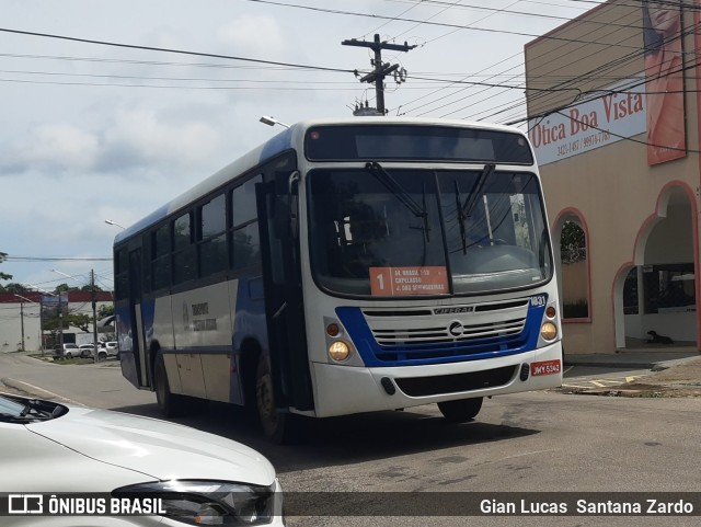 Transvida Transporte Coletivo 1831 na cidade de Ji-Paraná, Rondônia, Brasil, por Gian Lucas  Santana Zardo. Número da foto: #11032290.