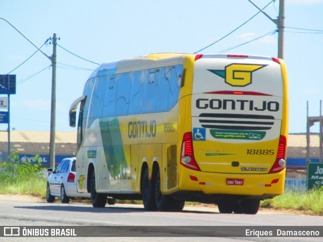 Empresa Gontijo de Transportes 18885 na cidade de Eunápolis, Bahia, Brasil, por Eriques  Damasceno. ID da foto: 11031483.