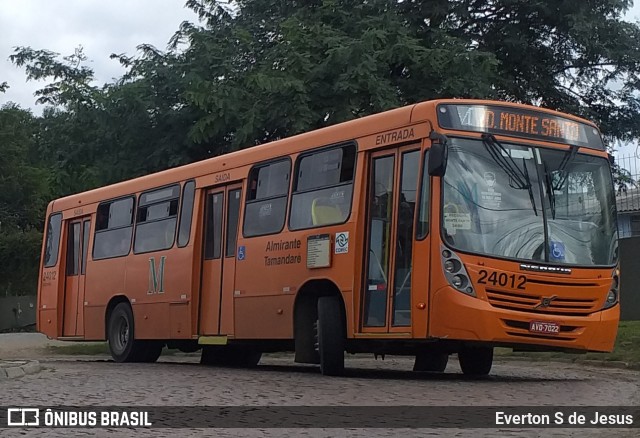 Viação Antonina 24012 na cidade de Almirante Tamandaré, Paraná, Brasil, por Everton S de Jesus. ID da foto: 11032117.