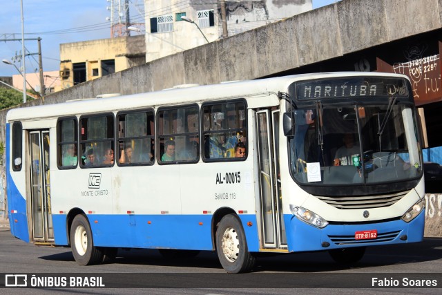Auto Viação Monte Cristo AL-00015 na cidade de Belém, Pará, Brasil, por Fabio Soares. Número da foto: #11031367.
