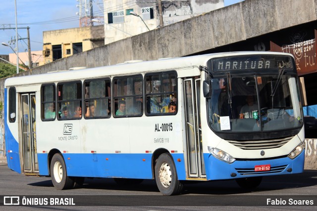 Auto Viação Monte Cristo AL-00015 na cidade de Belém, Pará, Brasil, por Fabio Soares. ID da foto: 11031367.