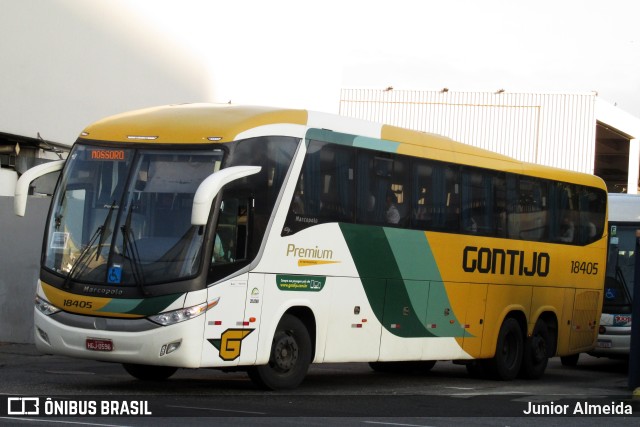 Empresa Gontijo de Transportes 18405 na cidade de Rio de Janeiro, Rio de Janeiro, Brasil, por Junior Almeida. ID da foto: 11030517.