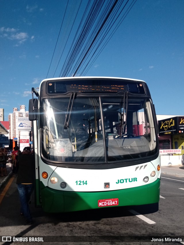 Jotur - Auto Ônibus e Turismo Josefense 1214 na cidade de Palhoça, Santa Catarina, Brasil, por Jonas Miranda. ID da foto: 11032346.