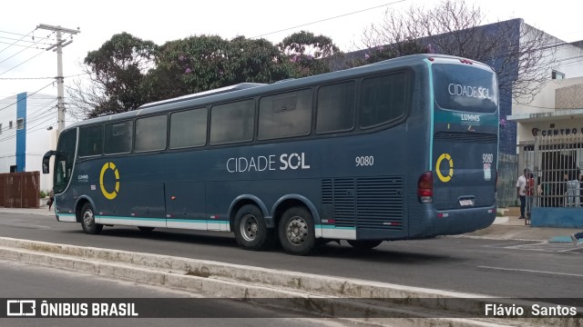 Viação Cidade Sol 9080 na cidade de Vitória da Conquista, Bahia, Brasil, por Flávio  Santos. Número da foto: #11031085.