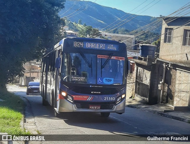 Viação Osasco 21.593 na cidade de Pirapora do Bom Jesus, São Paulo, Brasil, por Guilherme Francini. ID da foto: 11031606.