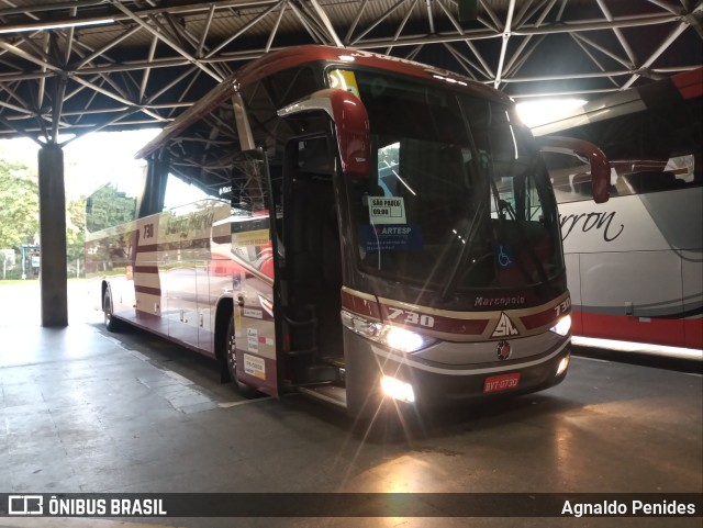 Santa Maria Fretamento e Turismo 730 na cidade de São Paulo, São Paulo, Brasil, por Agnaldo Penides. ID da foto: 11030870.