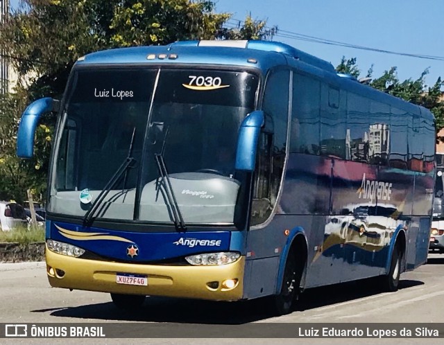 Expresso Angrense 7030 na cidade de Niterói, Rio de Janeiro, Brasil, por Luiz Eduardo Lopes da Silva. ID da foto: 11032280.