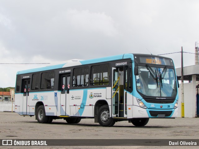 Maraponga Transportes 26301 na cidade de Fortaleza, Ceará, Brasil, por Davi Oliveira. Número da foto: #11031880.