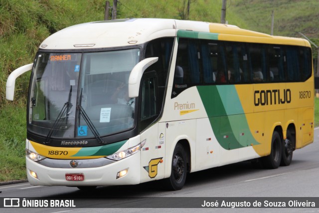 Empresa Gontijo de Transportes 18870 na cidade de Piraí, Rio de Janeiro, Brasil, por José Augusto de Souza Oliveira. ID da foto: 11033238.