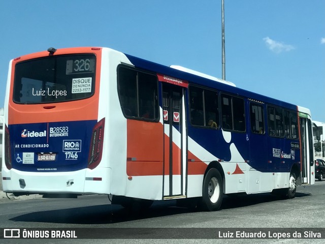 Viação Ideal B28583 na cidade de Rio de Janeiro, Rio de Janeiro, Brasil, por Luiz Eduardo Lopes da Silva. ID da foto: 11030671.