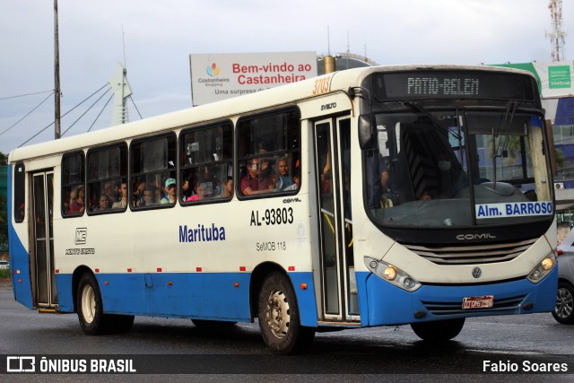Auto Viação Monte Cristo AL-93803 na cidade de Belém, Pará, Brasil, por Fabio Soares. Número da foto: #11031343.