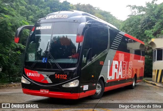 Lirabus 14112 na cidade de São Paulo, São Paulo, Brasil, por Diego Cardoso da Silva. Número da foto: #11031443.