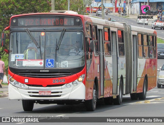 Itajaí Transportes Coletivos 2949 na cidade de Campinas, São Paulo, Brasil, por Henrique Alves de Paula Silva. Número da foto: #11033770.