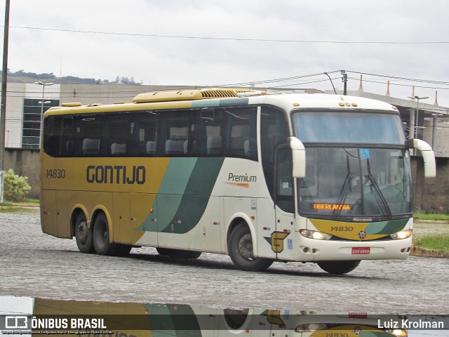 Empresa Gontijo de Transportes 14830 na cidade de Juiz de Fora, Minas Gerais, Brasil, por Luiz Krolman. ID da foto: 11034089.