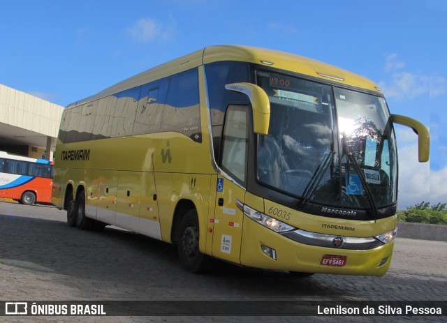 Viação Itapemirim 60035 na cidade de Caruaru, Pernambuco, Brasil, por Lenilson da Silva Pessoa. ID da foto: 11035244.