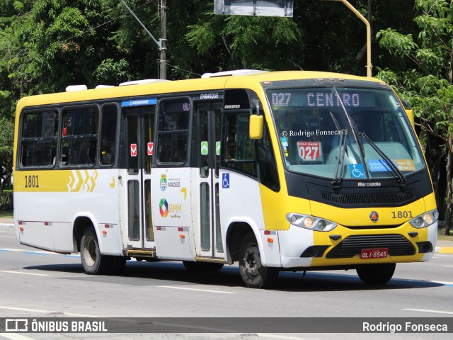 Viação Cidade de Maceió 1801 na cidade de Maceió, Alagoas, Brasil, por Rodrigo Fonseca. ID da foto: 11034169.