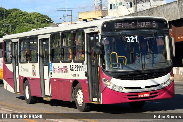 Transurb AE-32111 na cidade de Belém, Pará, Brasil, por Fabio Soares. ID da foto: 11033745.