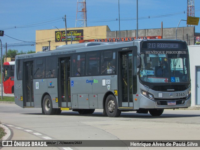 Expresso CampiBus 2345 na cidade de Campinas, São Paulo, Brasil, por Henrique Alves de Paula Silva. Número da foto: #11033773.
