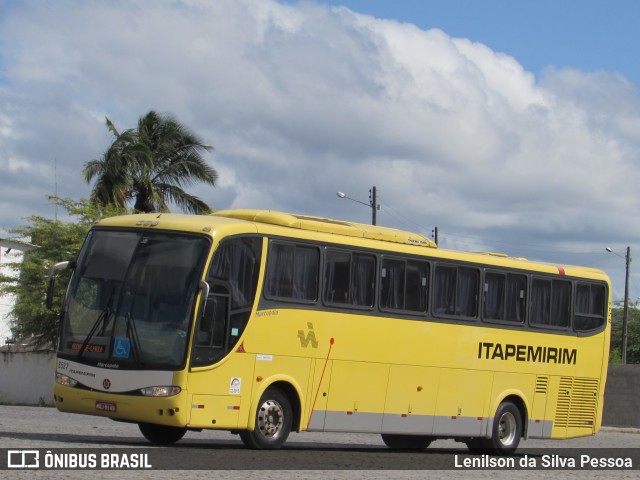 Viação Itapemirim 8527 na cidade de Caruaru, Pernambuco, Brasil, por Lenilson da Silva Pessoa. ID da foto: 11035354.