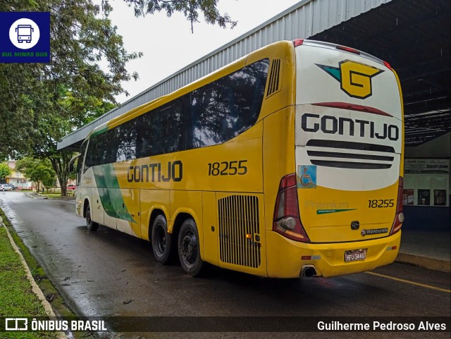 Empresa Gontijo de Transportes 18255 na cidade de Lambari, Minas Gerais, Brasil, por Guilherme Pedroso Alves. ID da foto: 11035653.