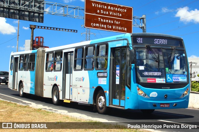 Viação Serrana 15135 na cidade de Vitória, Espírito Santo, Brasil, por Paulo Henrique Pereira Borges. ID da foto: 11036403.