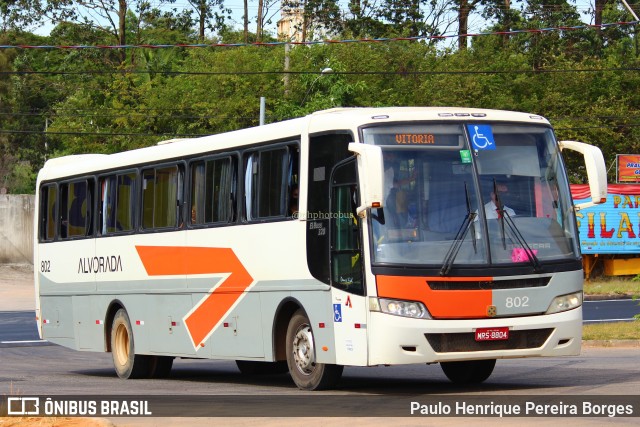 Viação Alvorada 802 na cidade de Guarapari, Espírito Santo, Brasil, por Paulo Henrique Pereira Borges. ID da foto: 11036408.