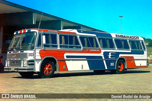 Expresso Embaixador 303 na cidade de Joinville, Santa Catarina, Brasil, por Daniel Budal de Araújo. Número da foto: #11037146.