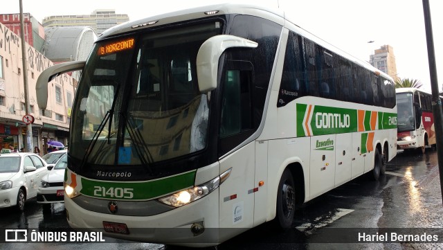 Empresa Gontijo de Transportes 21405 na cidade de Belo Horizonte, Minas Gerais, Brasil, por Hariel Bernades. ID da foto: 11036637.