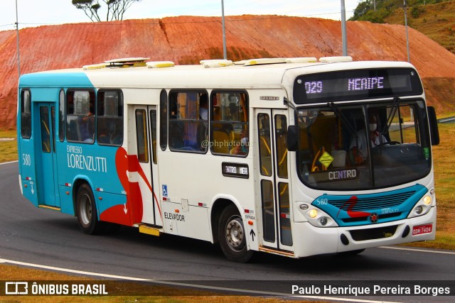 Expresso Lorenzutti 580 na cidade de Guarapari, Espírito Santo, Brasil, por Paulo Henrique Pereira Borges. ID da foto: 11036428.