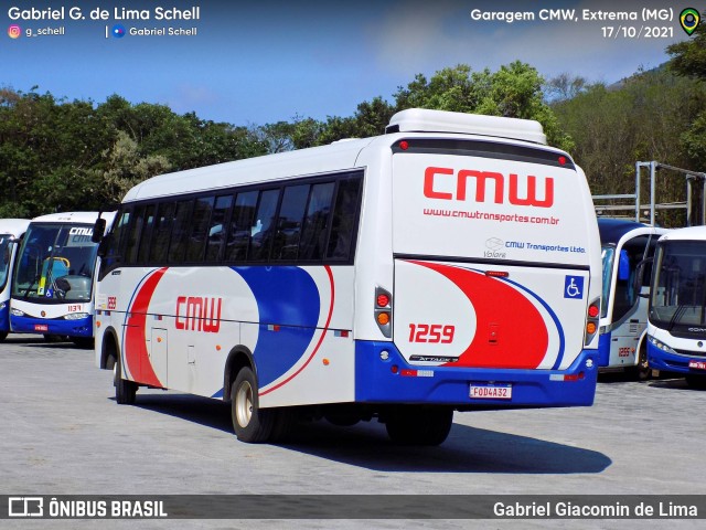 CMW Transportes 1259 na cidade de Extrema, Minas Gerais, Brasil, por Gabriel Giacomin de Lima. Número da foto: #11036843.