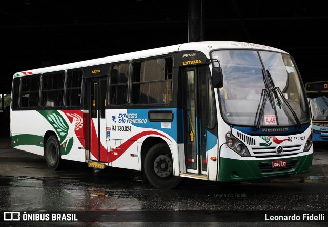 Expresso São Francisco RJ 130.024 na cidade de Nova Iguaçu, Rio de Janeiro, Brasil, por Leonardo Fidelli. ID da foto: 11036593.