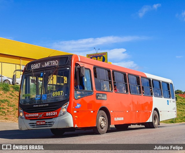 Viação Novo Retiro 88231 na cidade de Belo Horizonte, Minas Gerais, Brasil, por Juliano Felipe. ID da foto: 11038206.